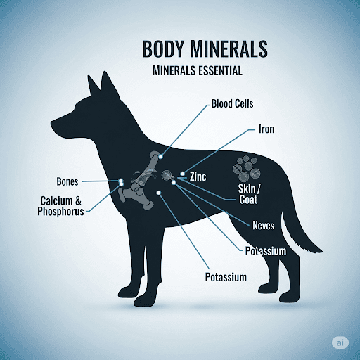 Infográfico: Minerais Essenciais no seu Animal