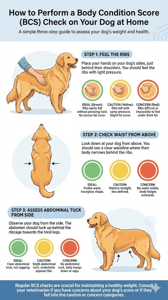 如何在家为您的狗进行体况检查