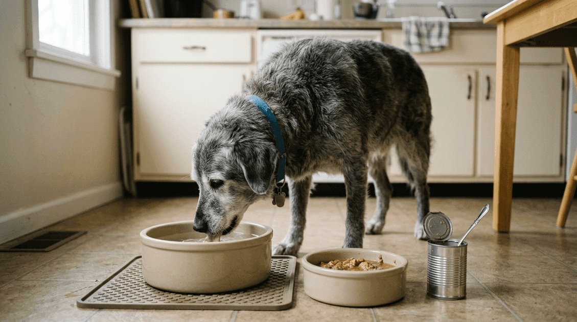 Senior Dogs and Hydration: Wet Food Strategy