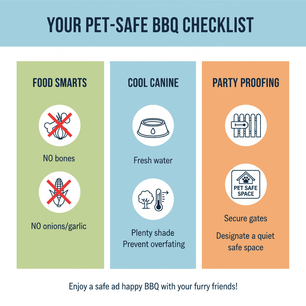 BBQ 펫 안전 체크리스트 인포그래픽.